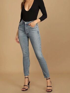 AGOLDE‎ Nico High Rise Slim Jeans in Chronicle Size 24